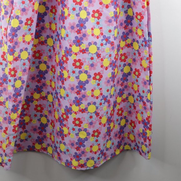 NOS Vintage 70s Floral Print MuuMuu Dress Large - Picture 9 of 11